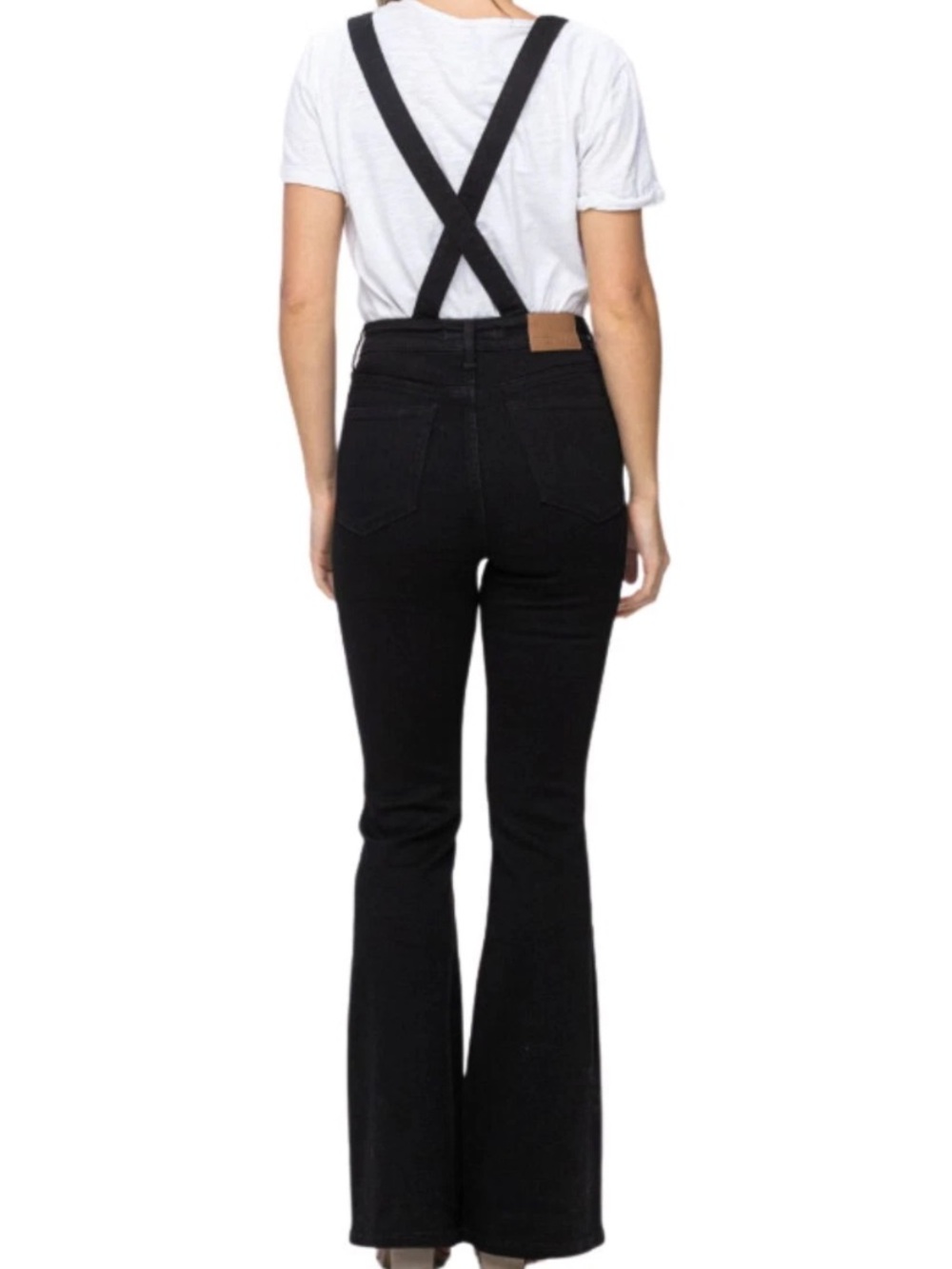 JUDY BLUE BLACK TUMMY CONTROL OVERALLS - MEDIUM NWT - Picture 2 of 9
